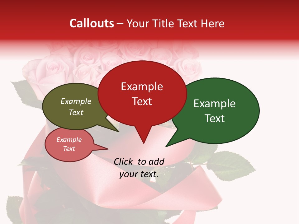 White Concept Ribbon PowerPoint Template