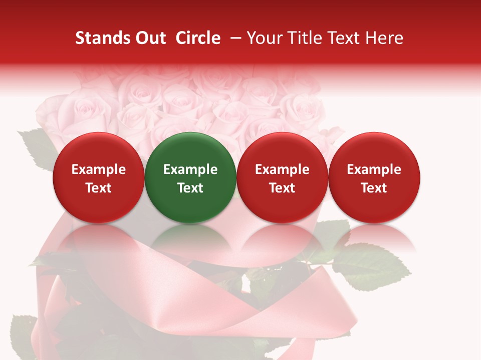 White Concept Ribbon PowerPoint Template