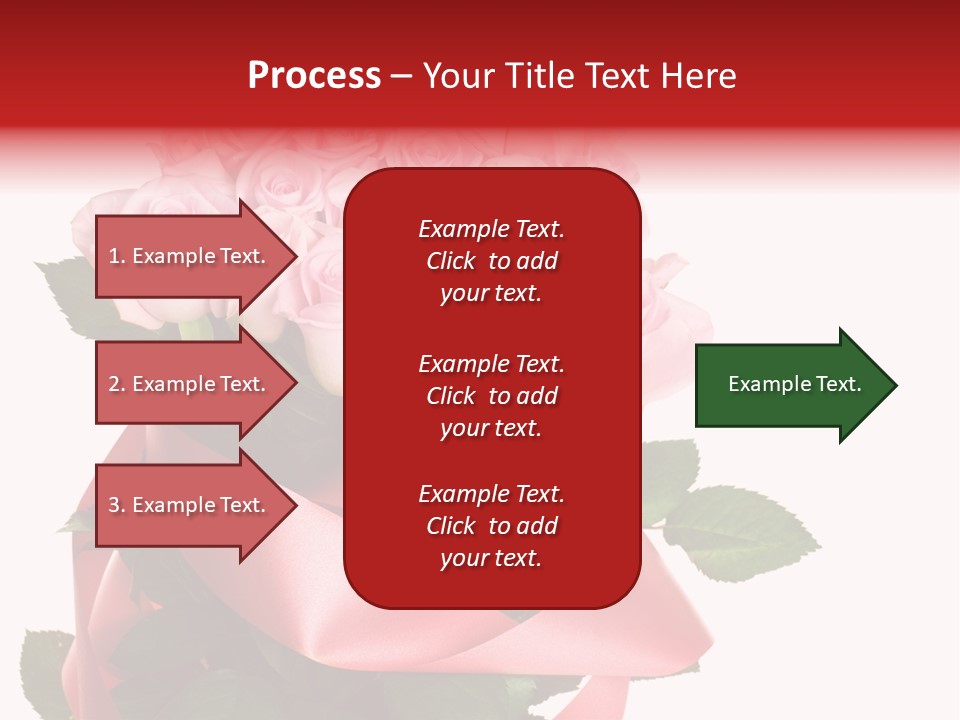 White Concept Ribbon PowerPoint Template