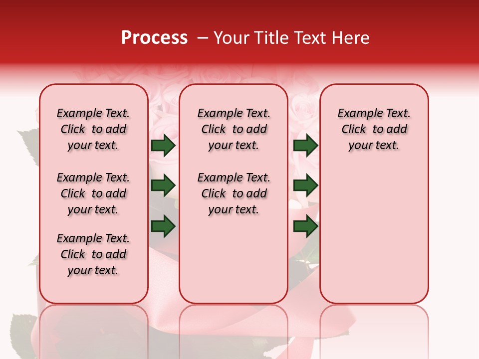 White Concept Ribbon PowerPoint Template