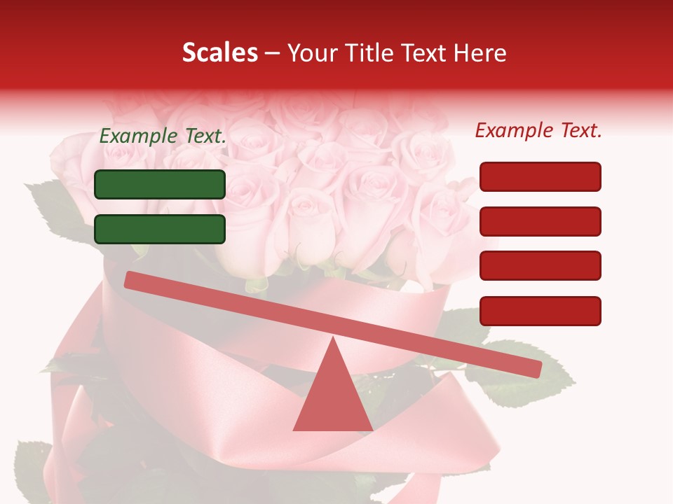 White Concept Ribbon PowerPoint Template