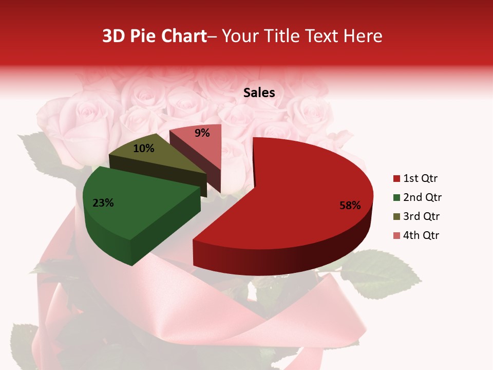 White Concept Ribbon PowerPoint Template