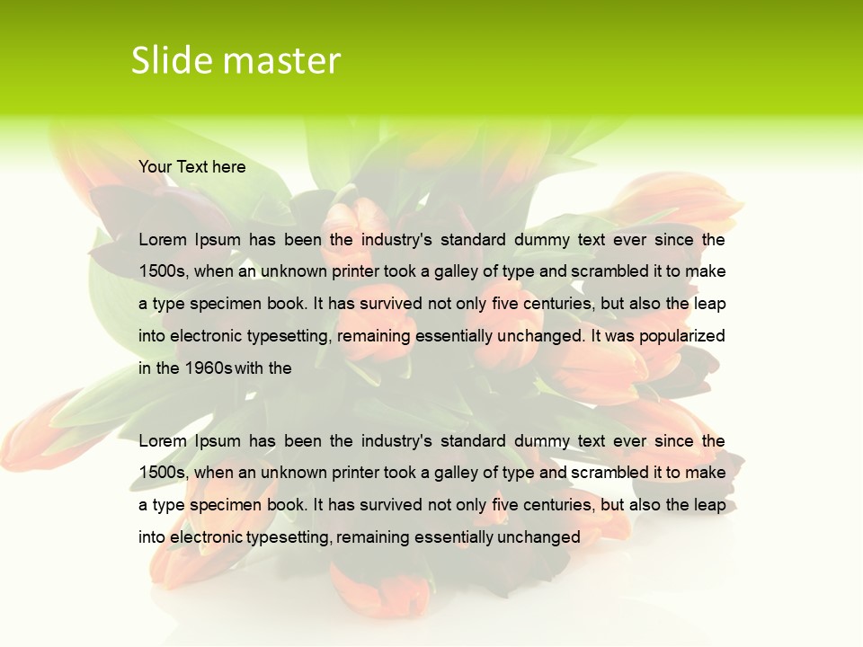 Mixed Bulbs Background PowerPoint Template