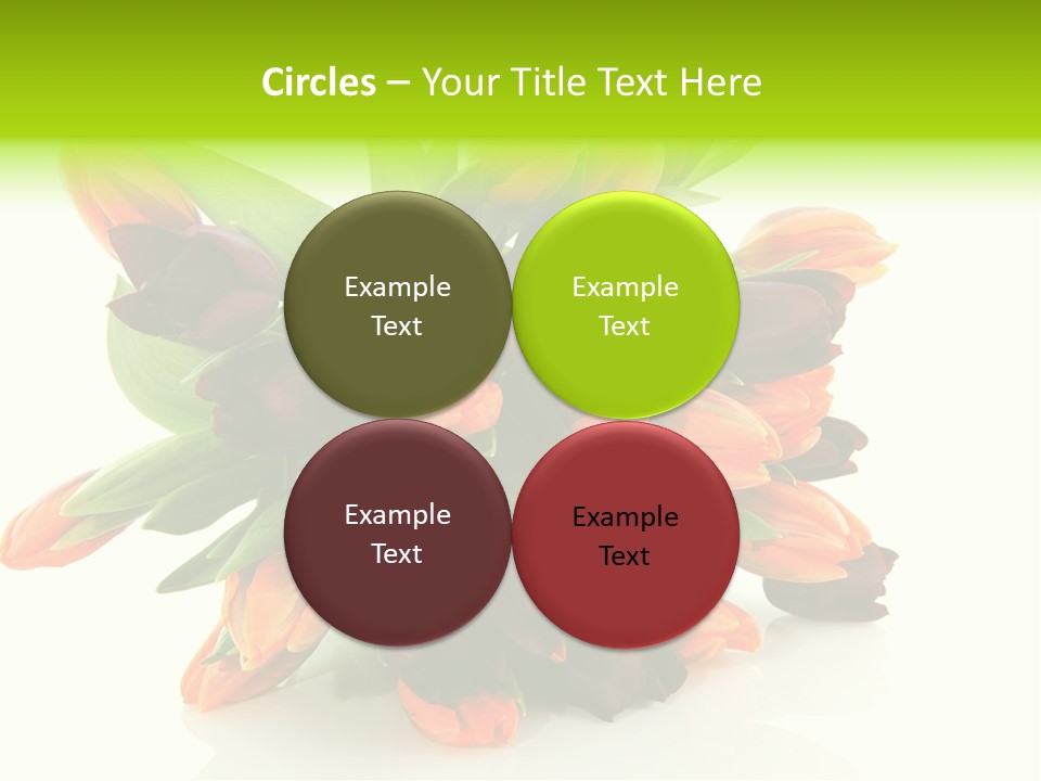 Mixed Bulbs Background PowerPoint Template