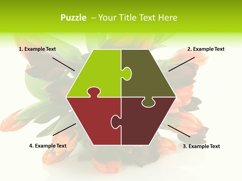 Mixed Bulbs Background PowerPoint Template