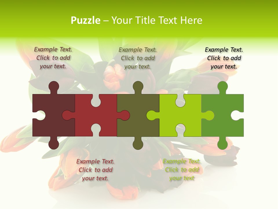 Mixed Bulbs Background PowerPoint Template