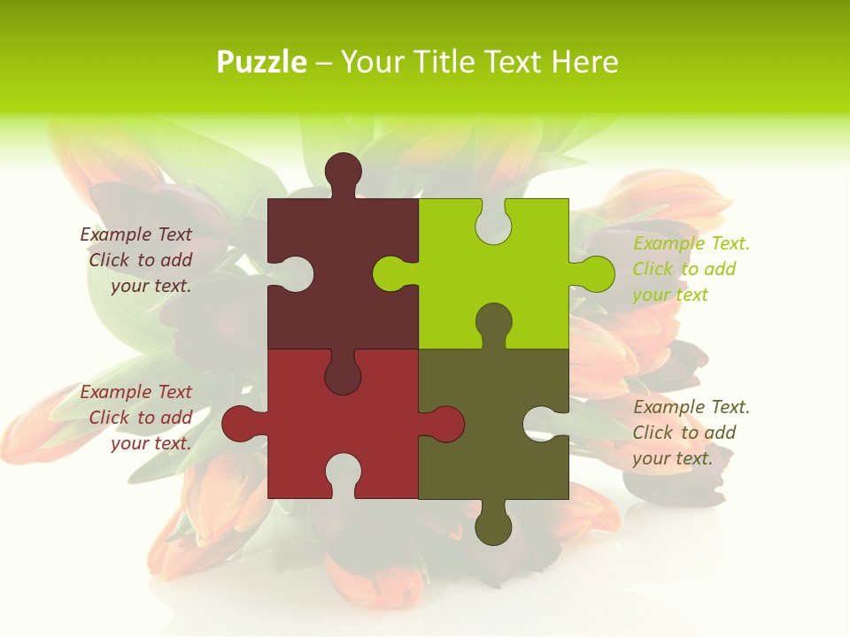 Mixed Bulbs Background PowerPoint Template