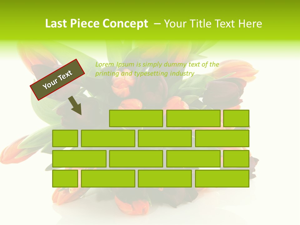 Mixed Bulbs Background PowerPoint Template