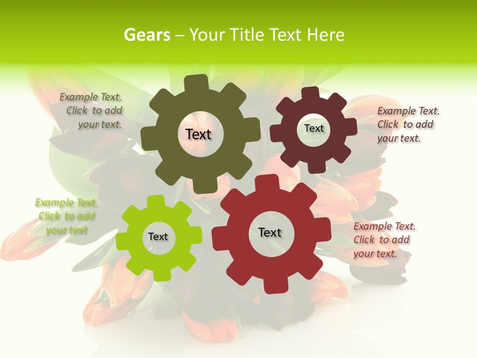 Mixed Bulbs Background PowerPoint Template