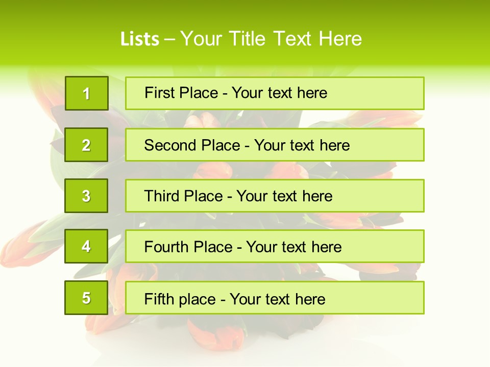 Mixed Bulbs Background PowerPoint Template