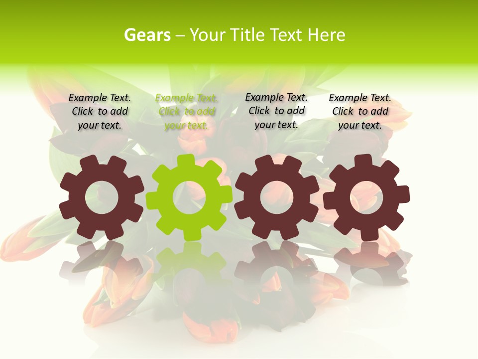 Mixed Bulbs Background PowerPoint Template