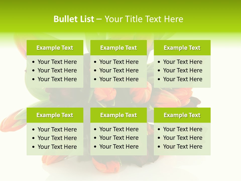 Mixed Bulbs Background PowerPoint Template