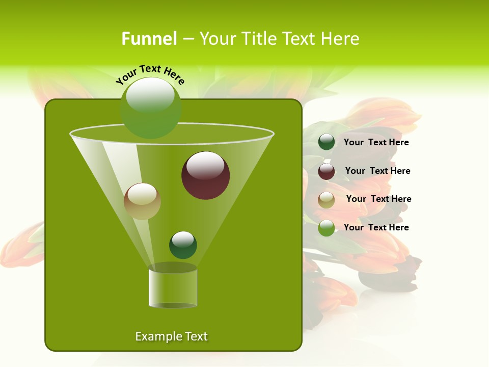 Mixed Bulbs Background PowerPoint Template