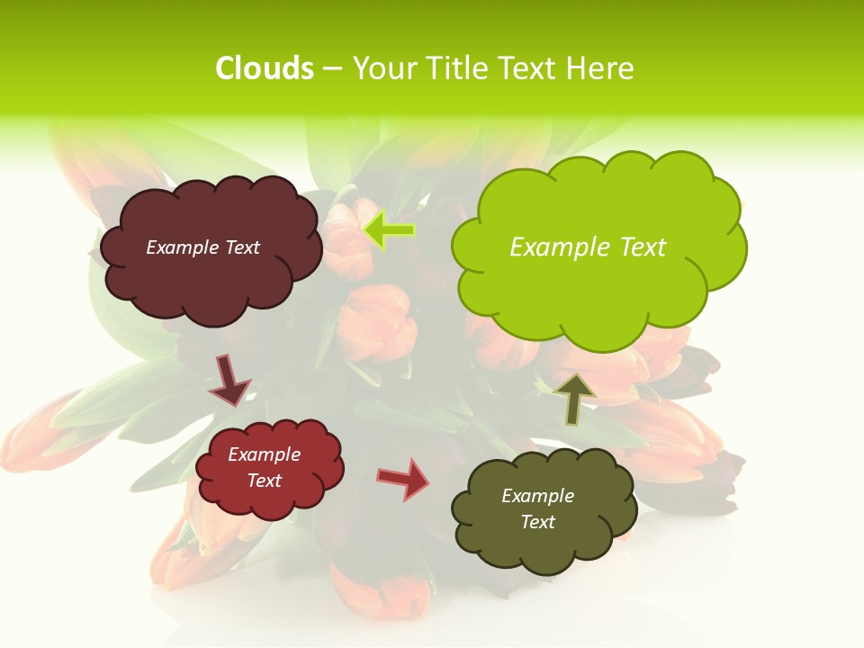 Mixed Bulbs Background PowerPoint Template