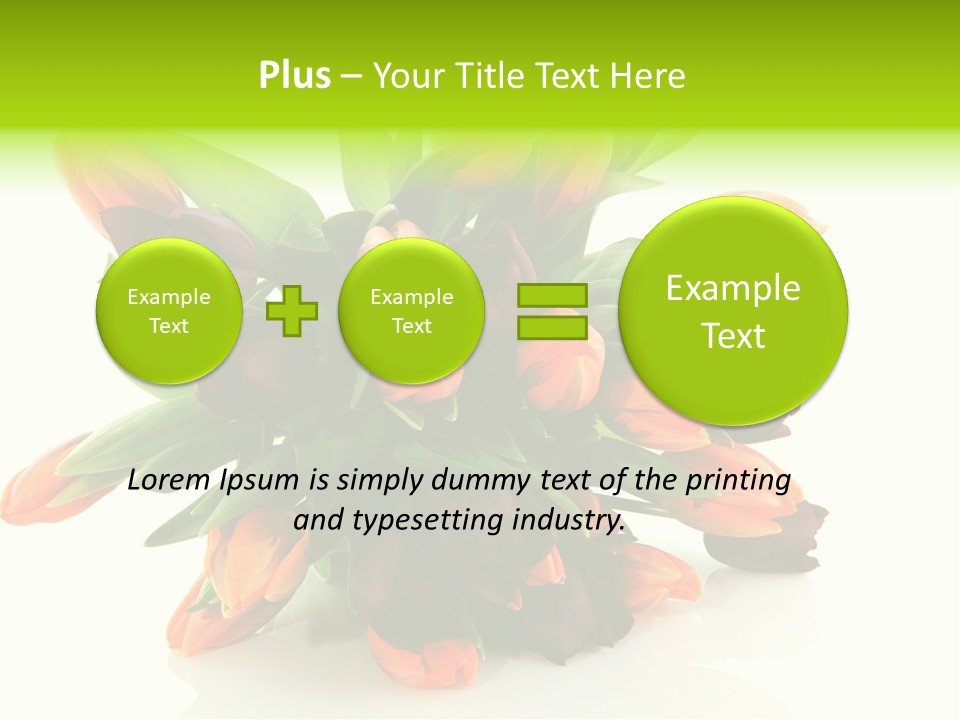Mixed Bulbs Background PowerPoint Template