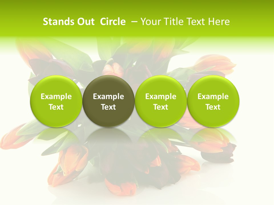 Mixed Bulbs Background PowerPoint Template