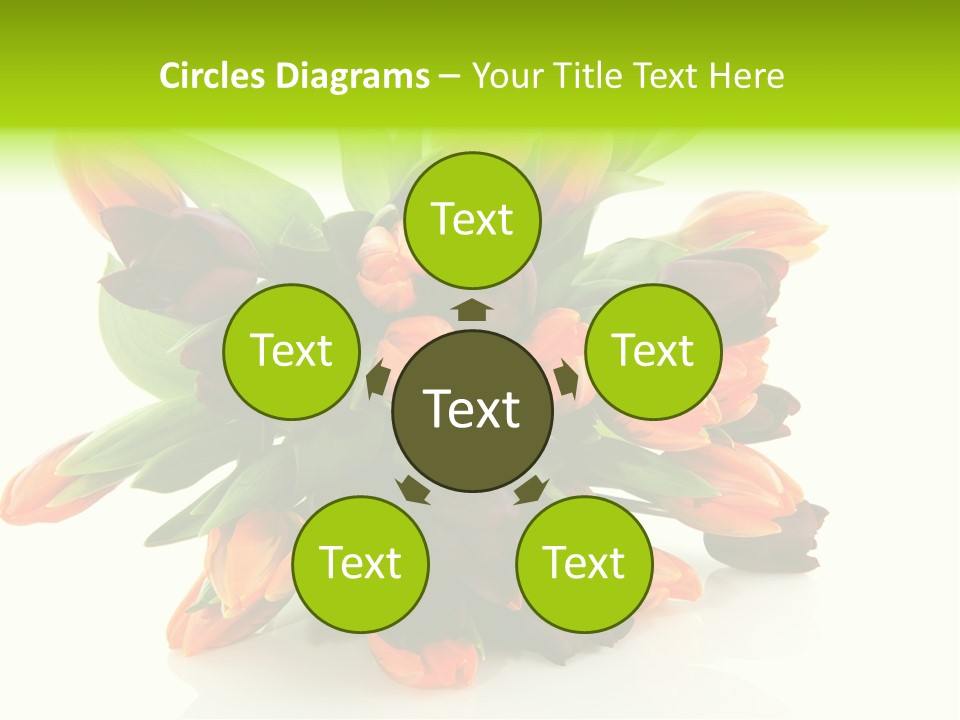 Mixed Bulbs Background PowerPoint Template