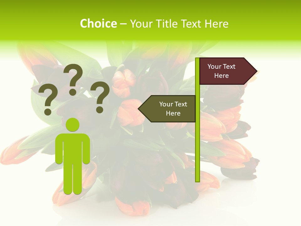 Mixed Bulbs Background PowerPoint Template