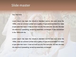 Nice Bush Bride PowerPoint Template
