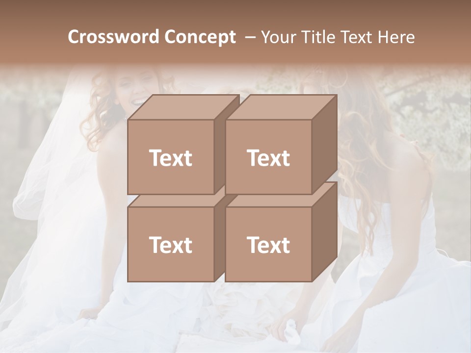 Nice Bush Bride PowerPoint Template