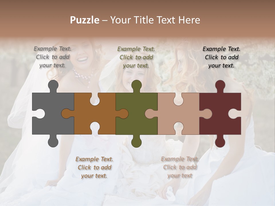 Nice Bush Bride PowerPoint Template