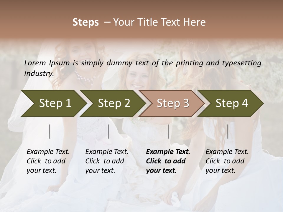 Nice Bush Bride PowerPoint Template