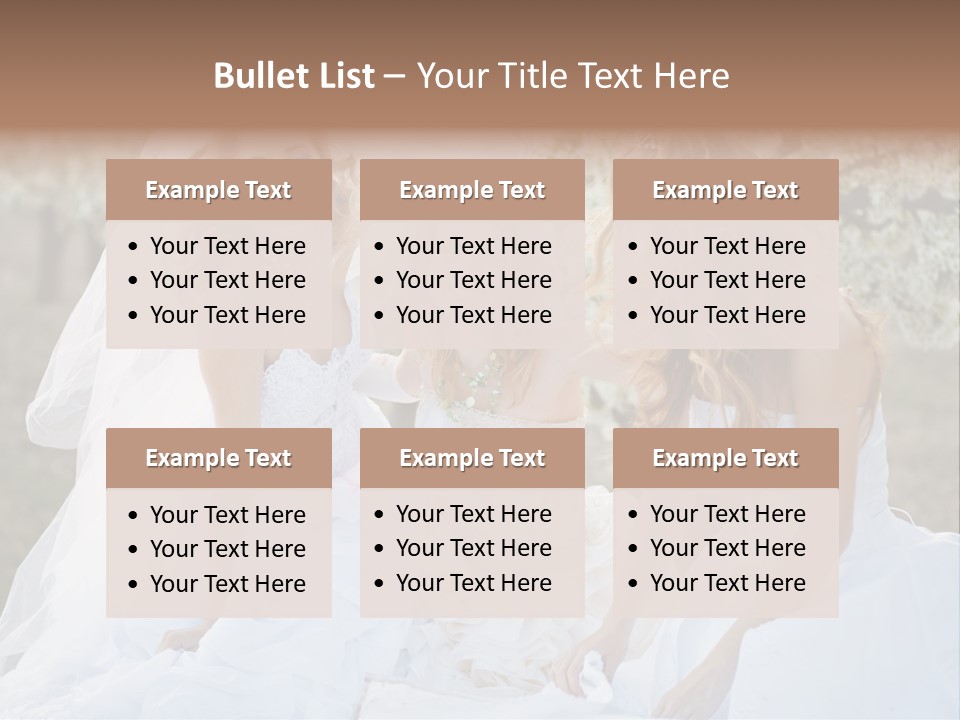 Nice Bush Bride PowerPoint Template