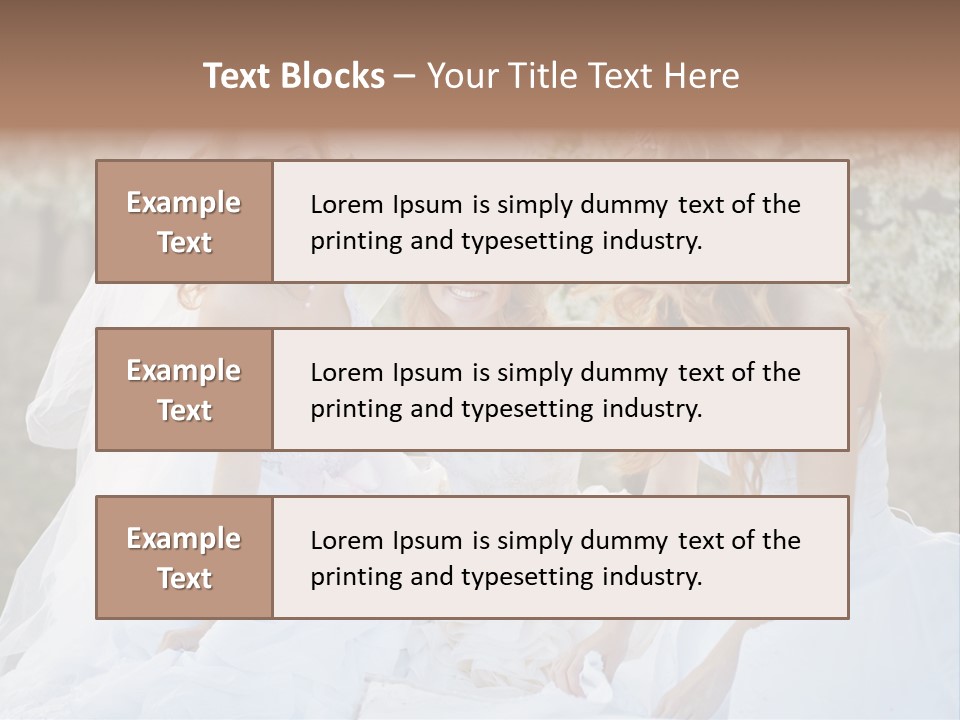 Nice Bush Bride PowerPoint Template