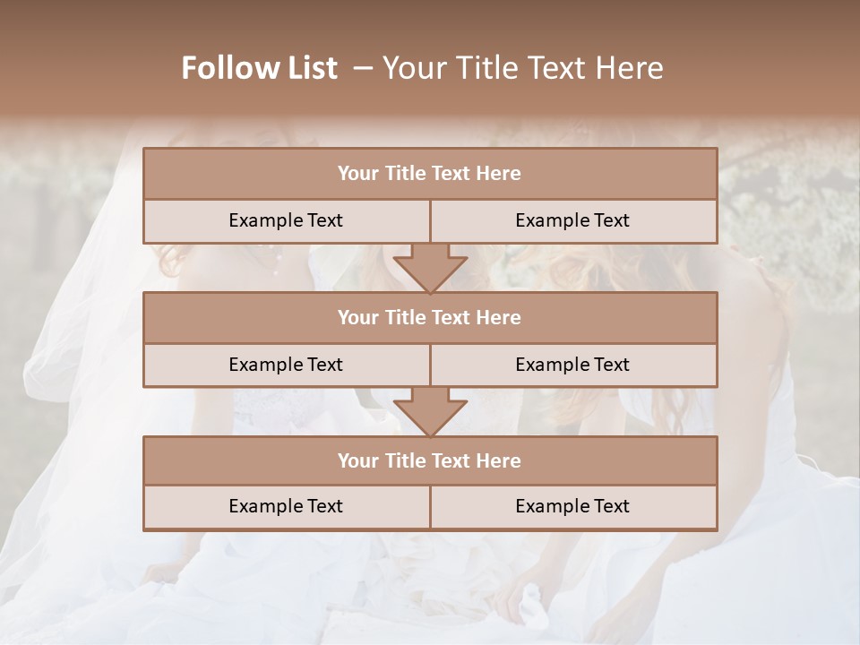 Nice Bush Bride PowerPoint Template