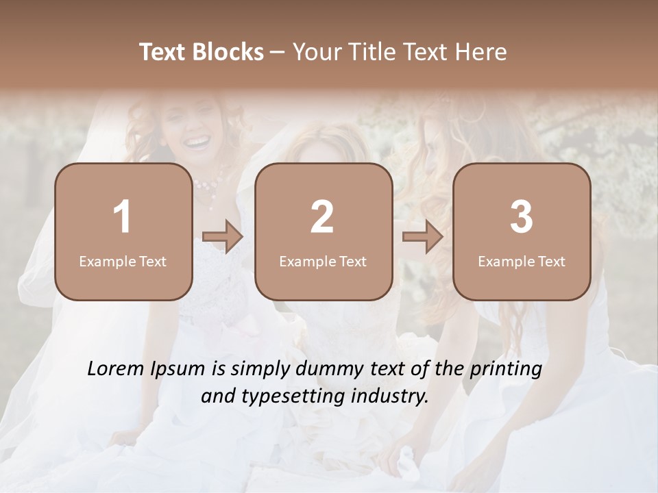 Nice Bush Bride PowerPoint Template