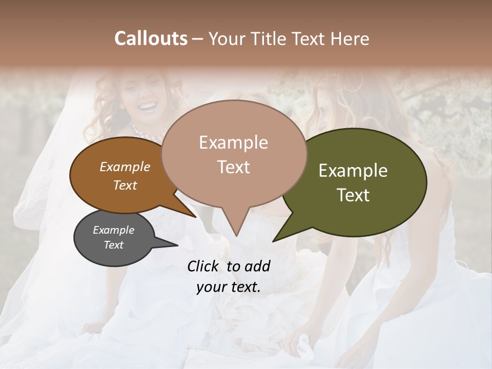 Nice Bush Bride PowerPoint Template