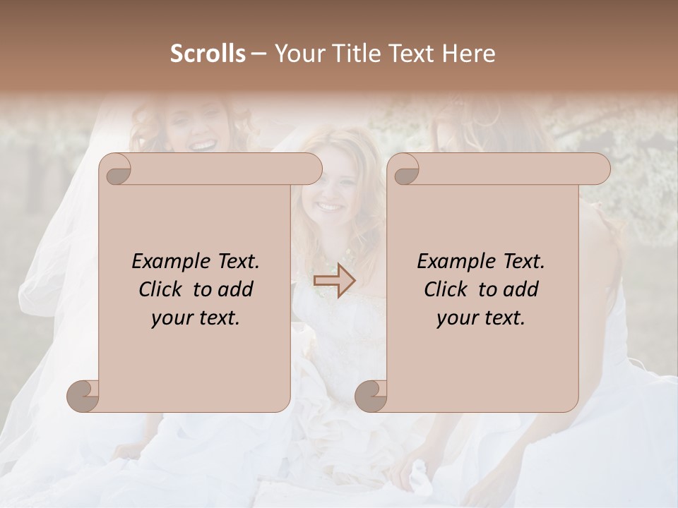 Nice Bush Bride PowerPoint Template