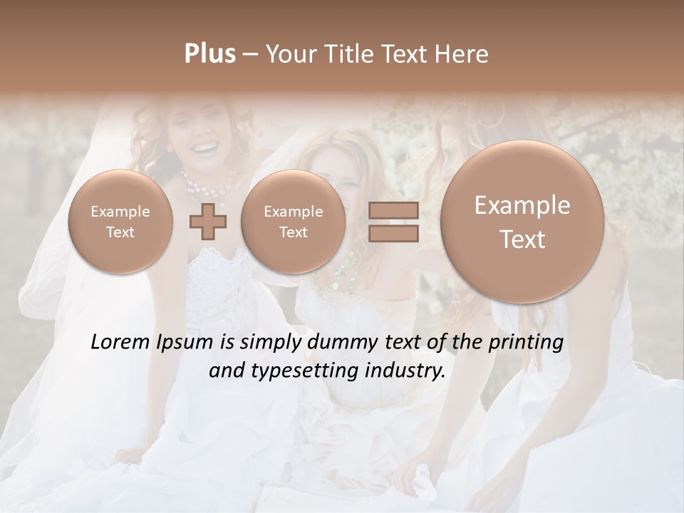 Nice Bush Bride PowerPoint Template