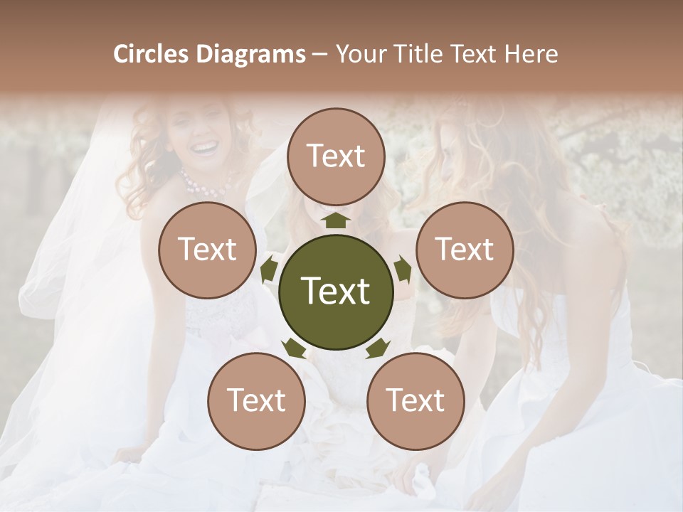 Nice Bush Bride PowerPoint Template