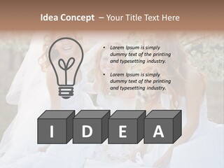 Nice Bush Bride PowerPoint Template