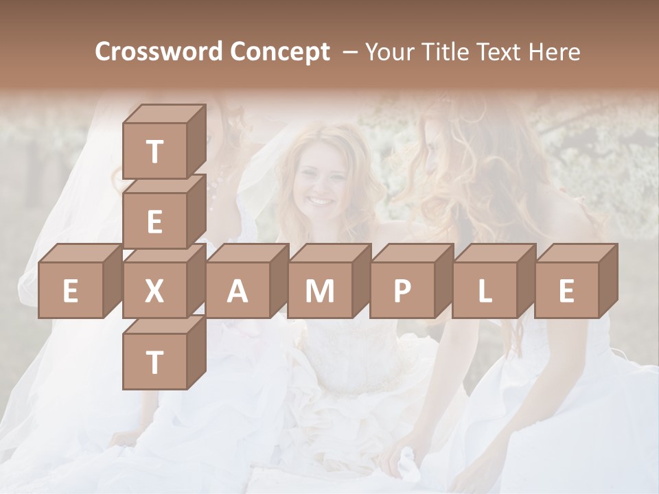 Nice Bush Bride PowerPoint Template