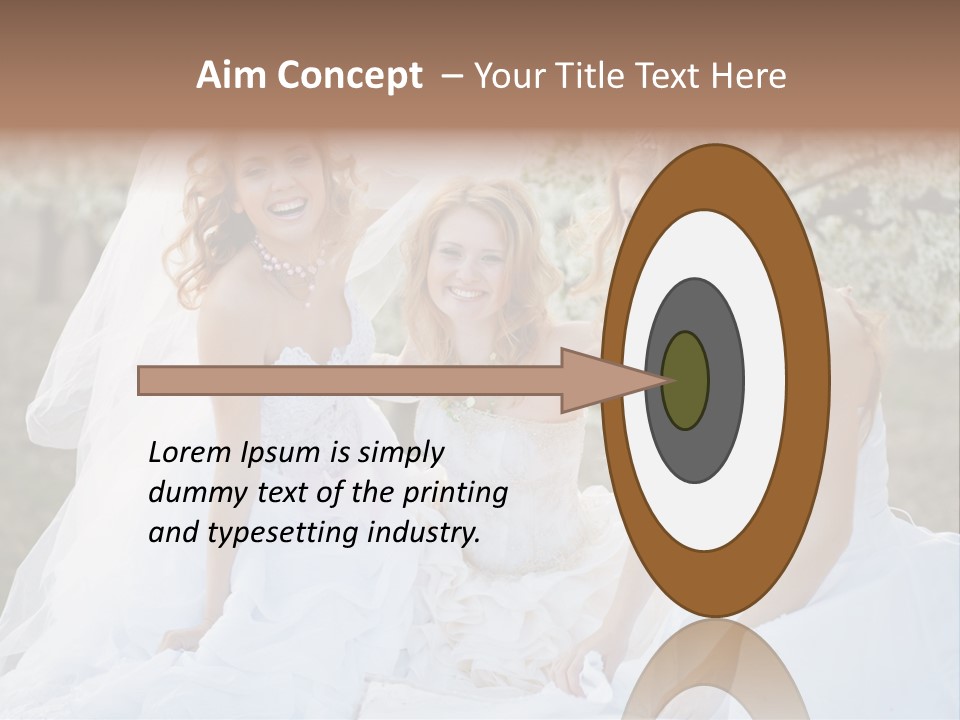 Nice Bush Bride PowerPoint Template