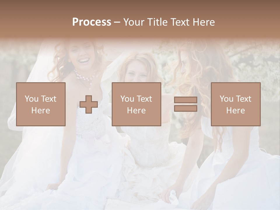 Nice Bush Bride PowerPoint Template