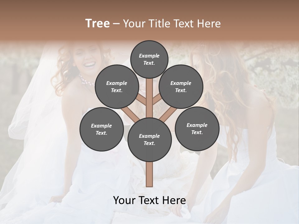 Nice Bush Bride PowerPoint Template