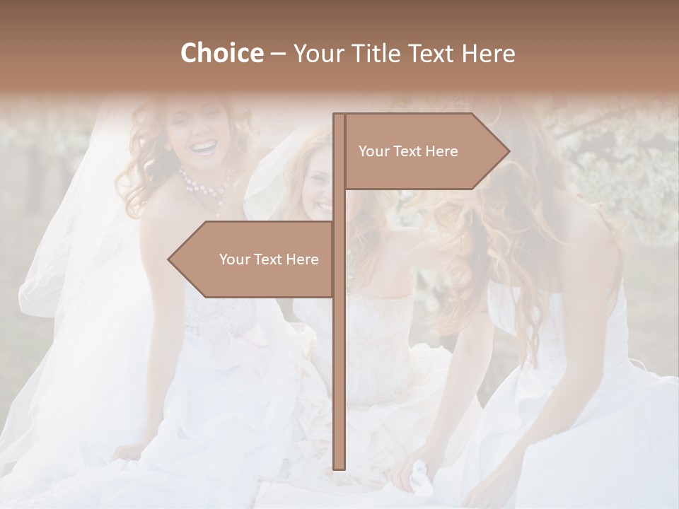 Nice Bush Bride PowerPoint Template
