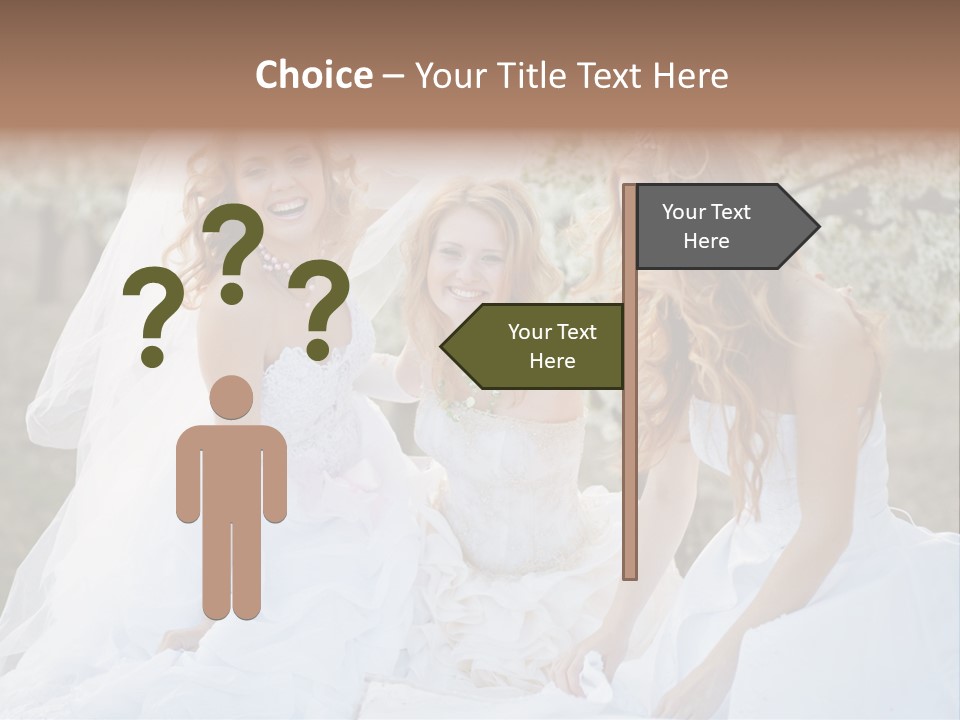 Nice Bush Bride PowerPoint Template