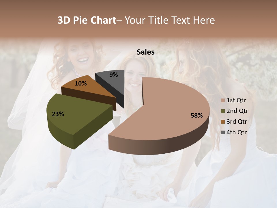 Nice Bush Bride PowerPoint Template