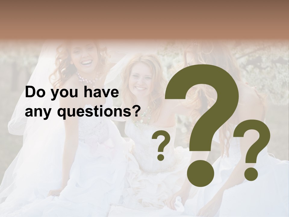 Nice Bush Bride PowerPoint Template