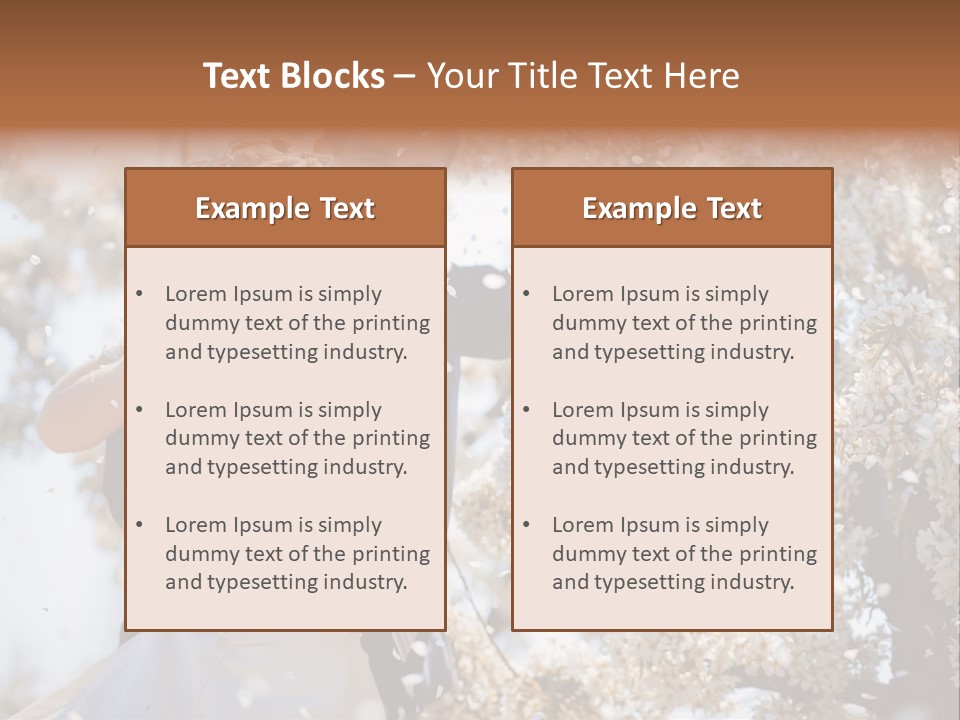 Togetherness Flower Nature PowerPoint Template