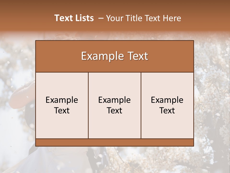 Togetherness Flower Nature PowerPoint Template