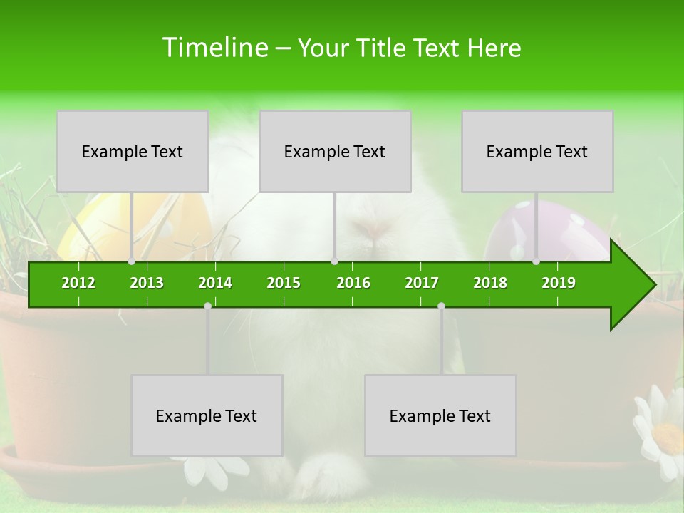 Hopping Grass Daisies PowerPoint Template