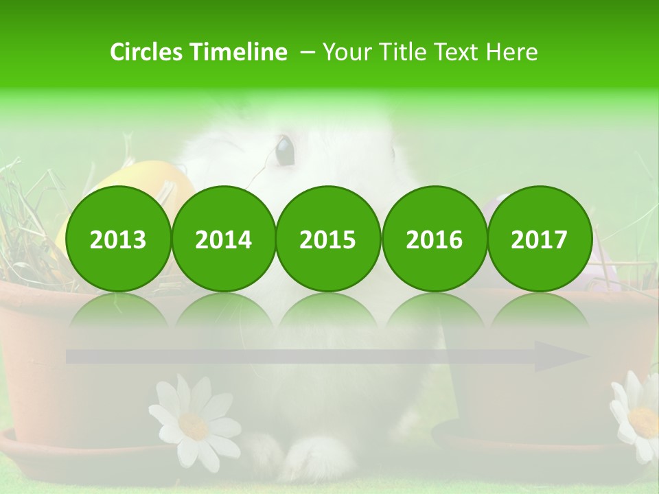 Hopping Grass Daisies PowerPoint Template