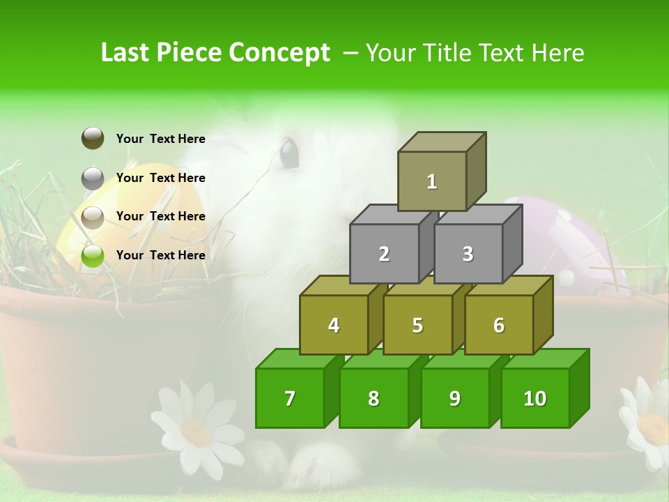 Hopping Grass Daisies PowerPoint Template