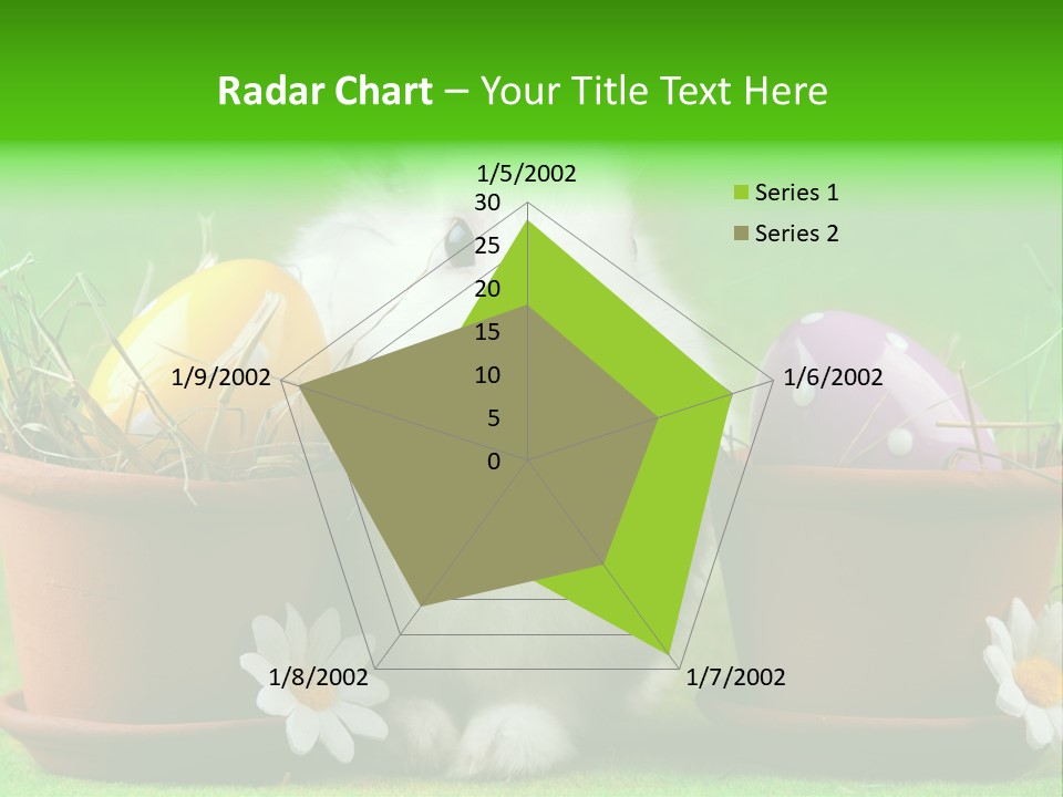 Hopping Grass Daisies PowerPoint Template