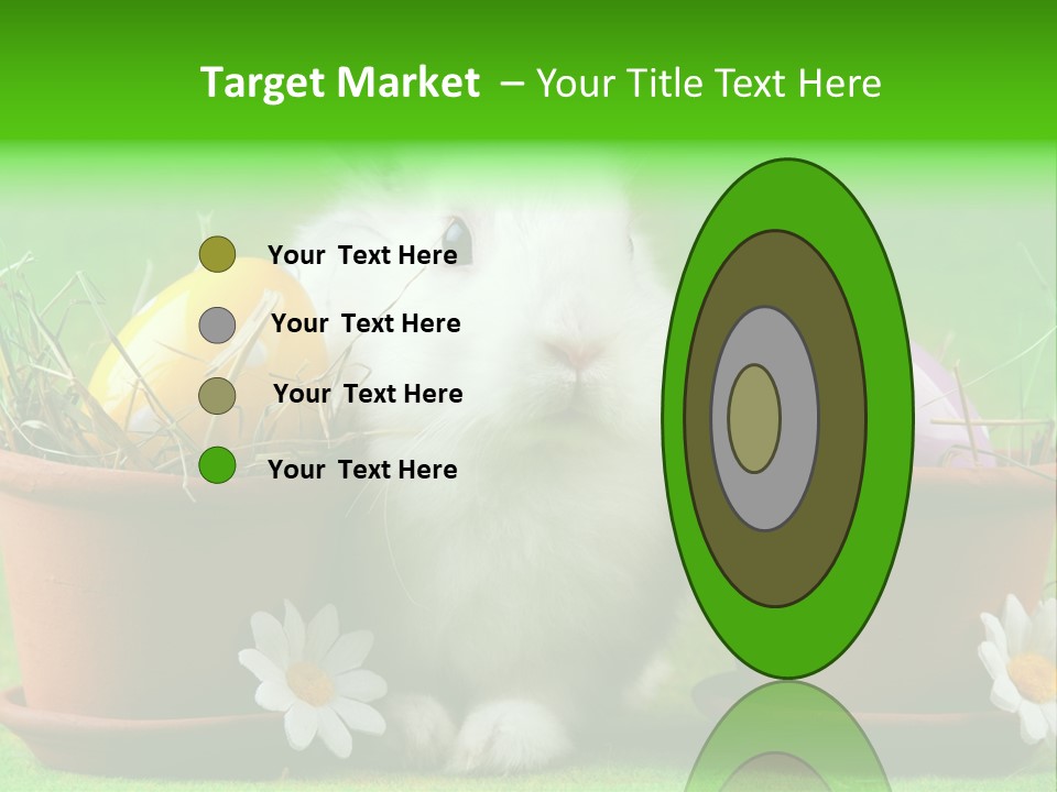 Hopping Grass Daisies PowerPoint Template